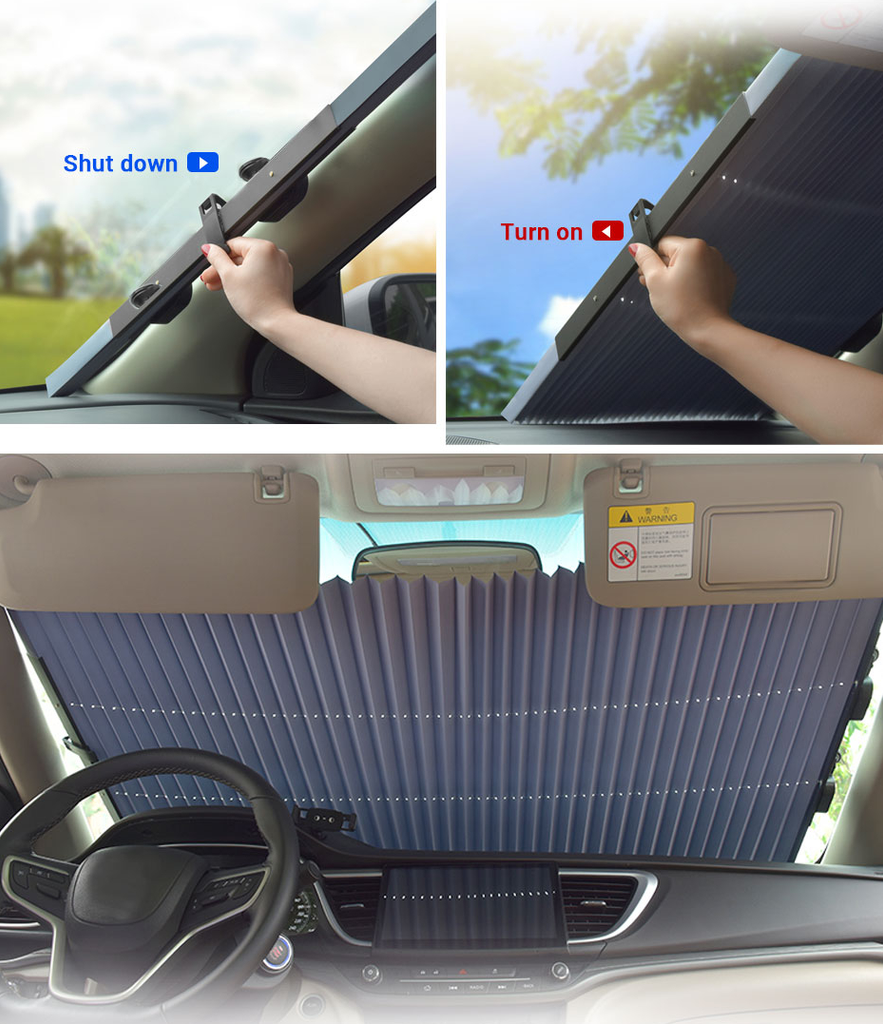 Rideau pare-soleil Protection UV  Motif de bande dessinée, voiture,  fenêtre arrière de la voiture, rideau d F