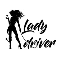 Sticker Voiture Diablesse Lady Driver